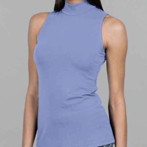 Kira Grace Periwinkle Mock Turtleneck - Picture 2 of 7